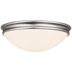 Access Atom 10&quot; Wide Brushed Steel Ceiling Light