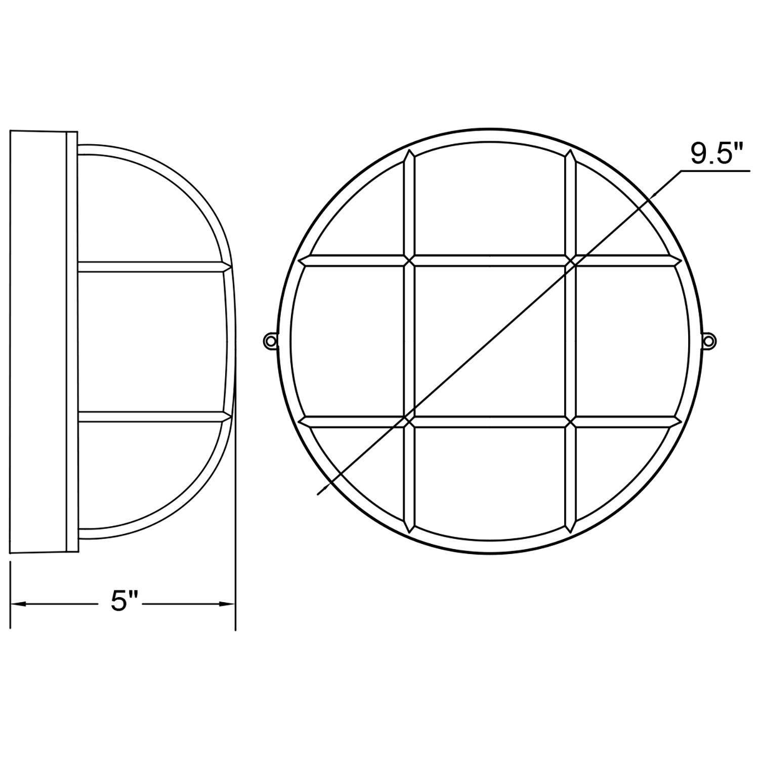 Image 7 Access Bulkhead Collection 10" Wide White Round Outdoor Wall Light more views