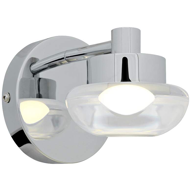Image 1 Access Dewdrop 6 inch Wide Chrome LED Wall Sconce