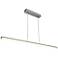 Access Float 36" Wide Silver LED Kitchen Island Light Chandelier