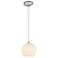 Access Japanese Lantern 8" Wide Steel and White Glass Pendant
