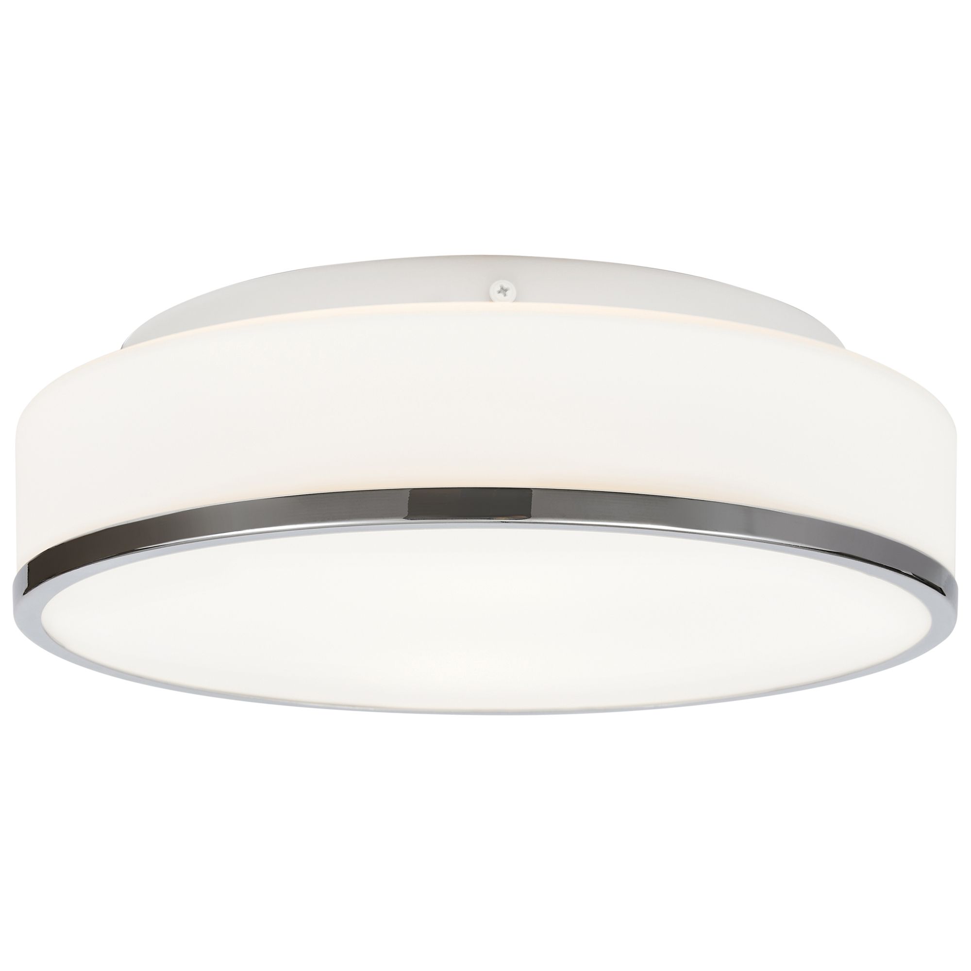 Access Lighting Aero 12 1/2" Wide Chrome Round Metal Ceiling Light
