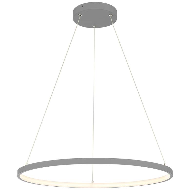 Image 1 Access Lighting Anello 23.5" Wide Modern Gray Ring LED Pendant