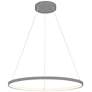 Access Lighting Anello 23.5" Wide Modern Gray Ring LED Pendant