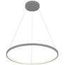Access Lighting Anello 23.5" Wide Modern Gray Ring LED Pendant