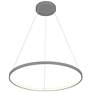 Thumbnail3 of Access Lighting Anello 23.5" Wide Modern Gray Ring LED Pendant more views