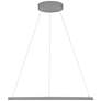 Access Lighting Anello 23.5" Wide Modern Gray Ring LED Pendant