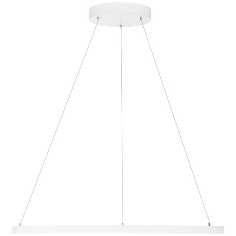 Image 4 Access Lighting Anello 23.5" Wide Modern Matte White Ring LED Pendant more views