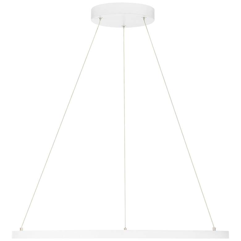 Image 5 Access Lighting Anello 23.5" Wide Modern Matte White Ring LED Pendant more views
