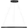 Access Lighting Anello 31.5" Wide Matte Black Modern Ring LED Pendant
