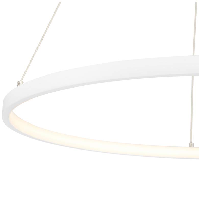 Image 4 Access Lighting Anello 31.5 inch Wide Matte White Modern Ring LED Pendant more views