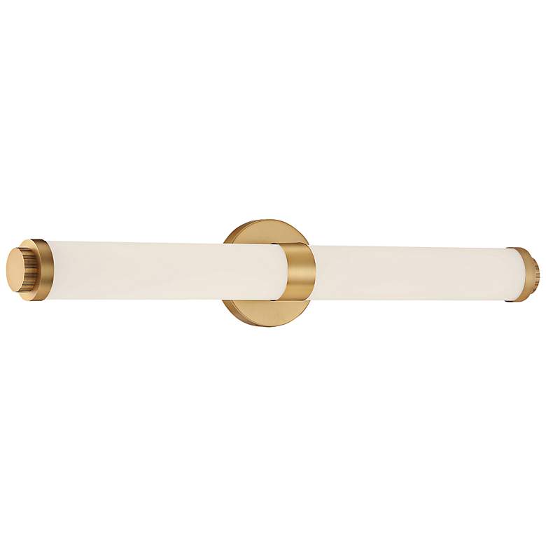 Image 2 Access Lighting Aqua 25 1/4 inch Brushed Gold Metal Bar LED Bath Light