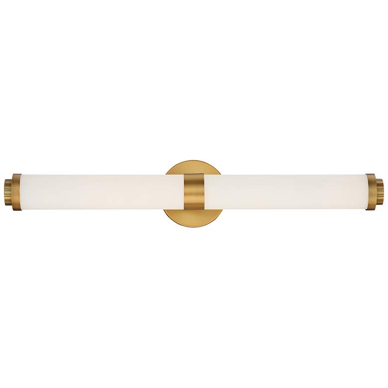 Image 3 Access Lighting Aqua 25 1/4" Brushed Gold Metal Bar LED Bath Light more views