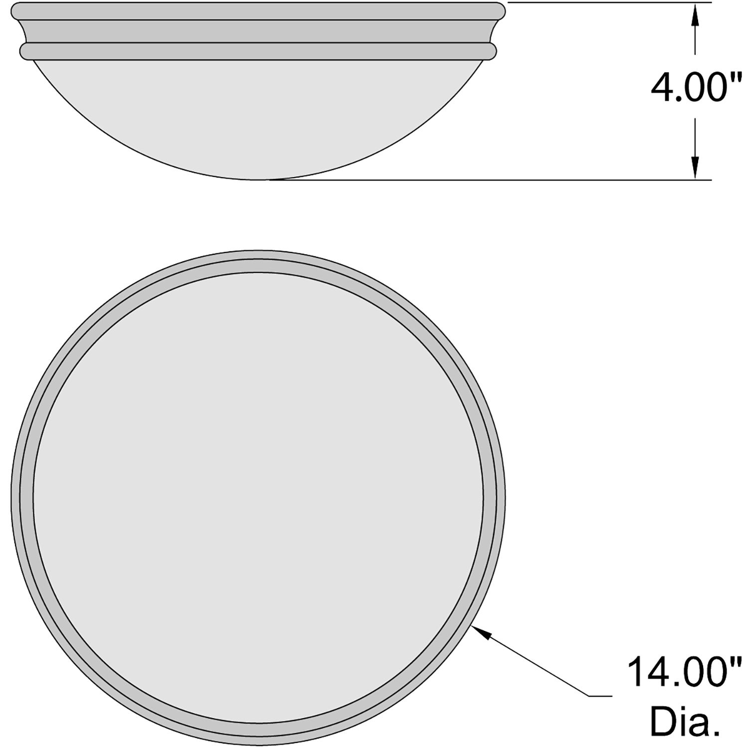 Access Lighting Atom 14" Wide Oil-Rubbed Bronze Round Ceiling Light