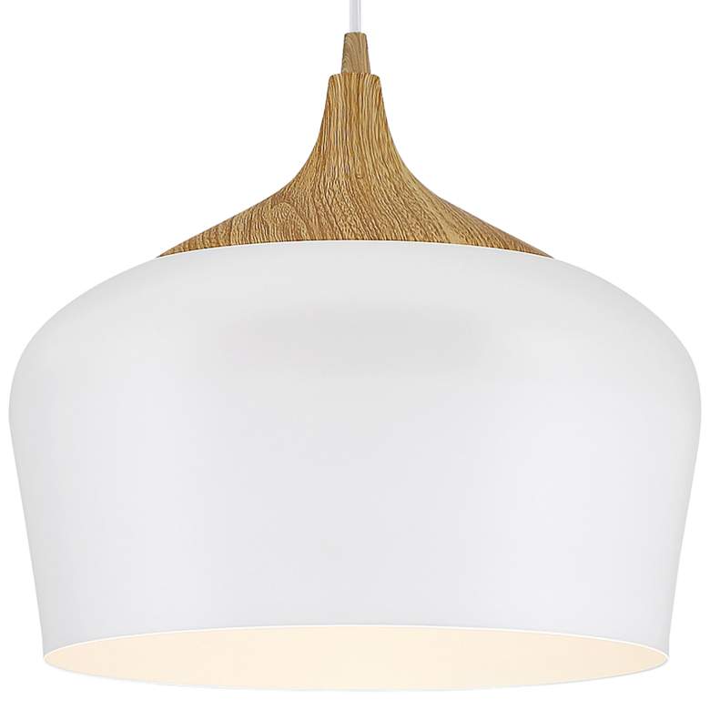 Image 3 Access Lighting Blend 11 3/4" White Metal Modern Dome LED Mini Pendant more views