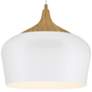 3_Access Lighting Blend 11 3/4" White Metal Modern Dome LED Mini Pendant more views