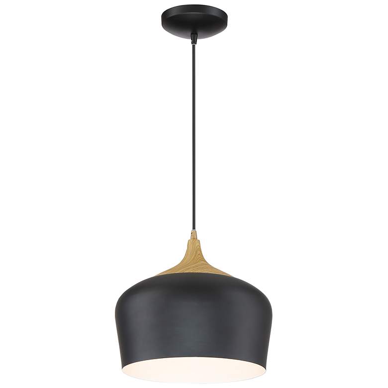 Image 5 Access Lighting Blend 11 3/4" Wide Black Metal Modern LED Mini Pendant more views
