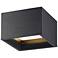 Access Lighting Bloc 7 1/4" Wide Black Square LED Ceiling Light