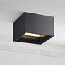 1_Access Lighting Bloc 7 1/4" Wide Black Square LED Ceiling Light