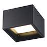 5_Access Lighting Bloc 7 1/4" Wide Black Square LED Ceiling Light more views