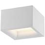 1_Access Lighting Bloc 7 1/4" Wide White Square LED Ceiling Light