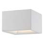 3_Access Lighting Bloc 7 1/4" Wide White Square LED Ceiling Light more views