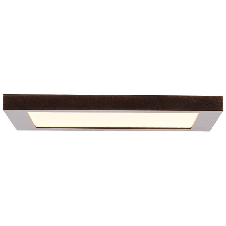 Image 1 Access Lighting Boxer 5 1/2" Square Bronze LED Ceiling Light