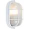 Access Lighting Bulkhead Collection 11" High White Oval Outdoor Light