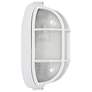 2_Access Lighting Bulkhead Collection 11" High White Oval Outdoor Light more views