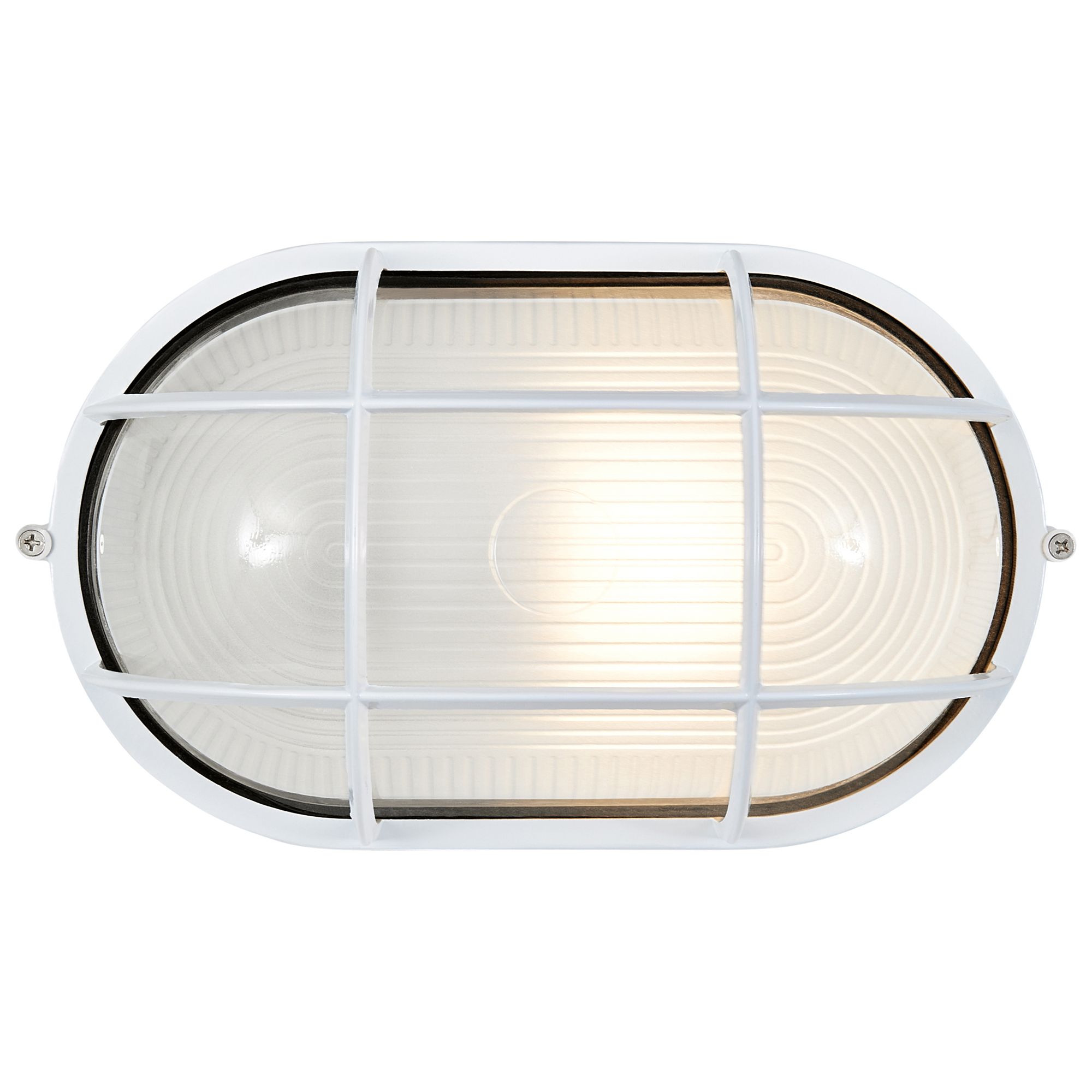 Image 4 Access Lighting Bulkhead Collection 11" High White Oval Outdoor Light more views