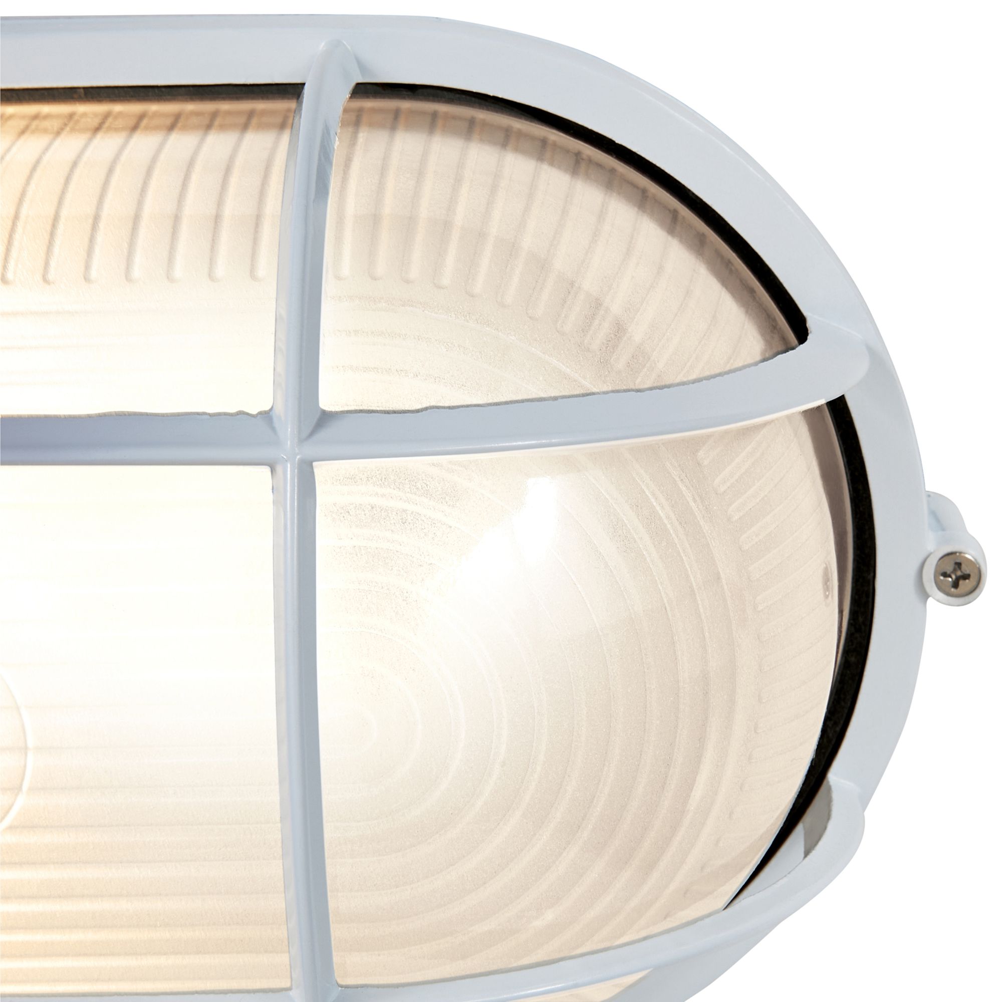 Image 6 Access Lighting Bulkhead Collection 11" High White Oval Outdoor Light more views