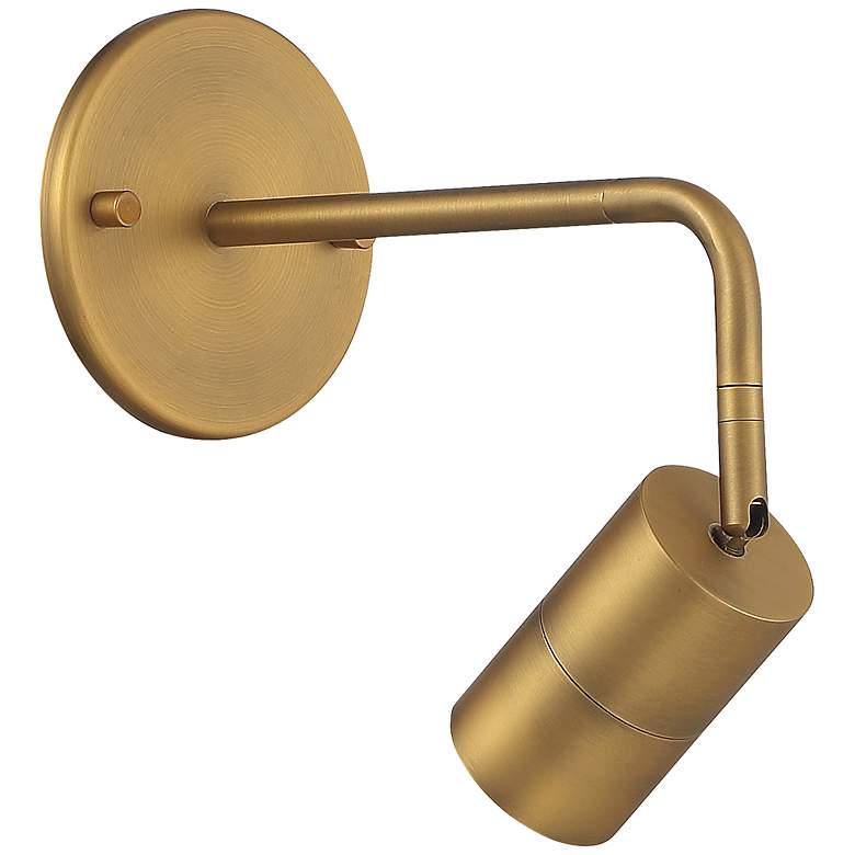 Image 1 Access Lighting Cafe 2 1/2" Wide Brushed Brass LED Spotlight