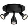 2_Access Lighting Cobra 10" Black 3-Light Adjustable LED Ceiling Light