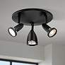 1_Access Lighting Cobra 10" Black 3-Light Adjustable LED Ceiling Light