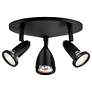 4_Access Lighting Cobra 10" Black 3-Light Adjustable LED Ceiling Light more views