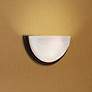 Access Lighting Crest 13" Wide Bronze and Alabaster Glass Wall Sconce in scene