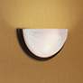 2_Access Lighting Crest 13" Wide Bronze and Alabaster Glass Wall Sconce