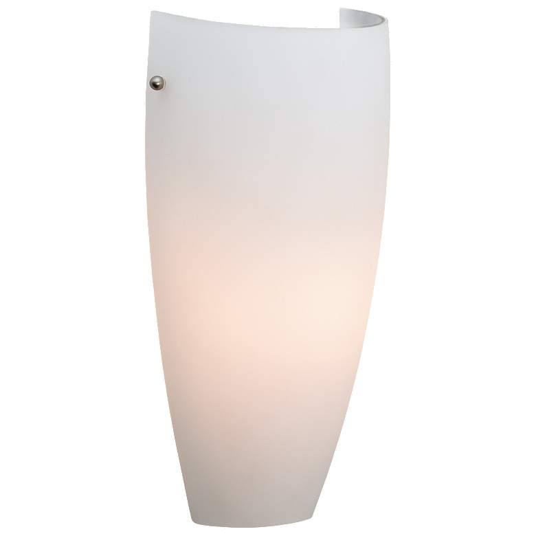 Image 1 Access Lighting Daphne 11 3/4 inch Opal White Glass LED Modern Wall Sconce
