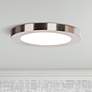 Access Lighting Disc 5 1/2" Wide Brushed Steel Round LED Ceiling Light