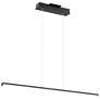 1_Access Lighting Float 36" Wide Matte Black LED Island Pendant Light