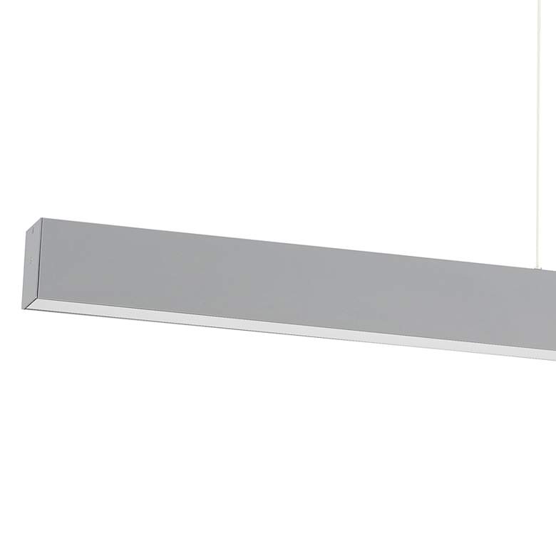 Image 2 Access Lighting Form 48 inch Wide Matte Gray Modern LED Linear Pendant more views