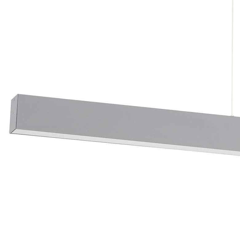 Image 2 Access Lighting Form 48" Wide Matte Gray Modern LED Linear Pendant more views
