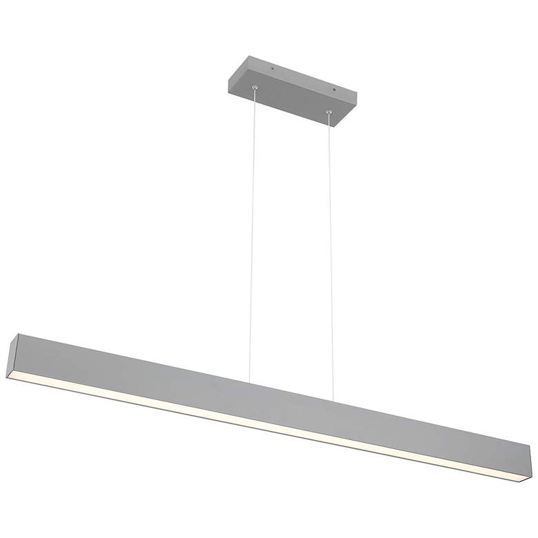 Image 3 Access Lighting Form 48" Wide Matte Gray Modern LED Linear Pendant more views