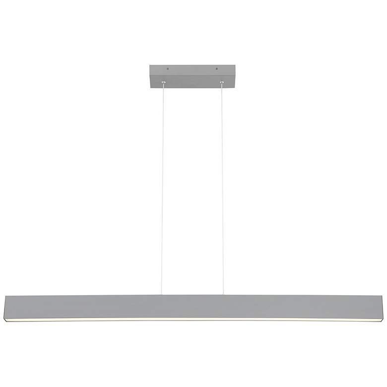 Image 4 Access Lighting Form 48 inch Wide Matte Gray Modern LED Linear Pendant more views