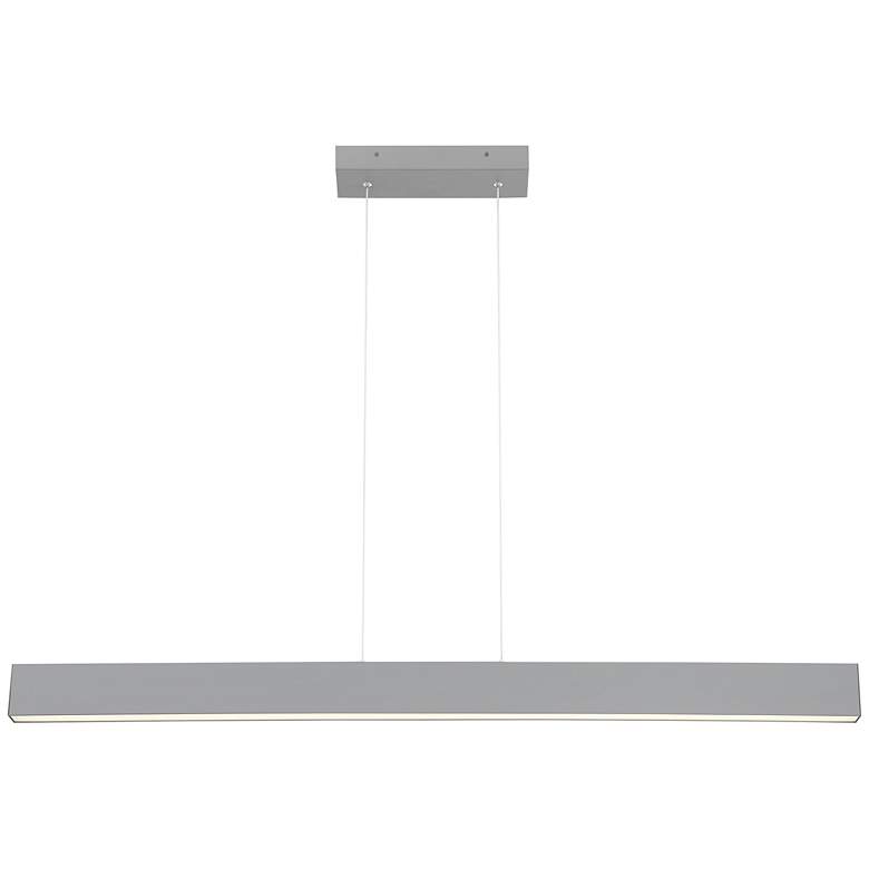 Image 4 Access Lighting Form 48" Wide Matte Gray Modern LED Linear Pendant more views