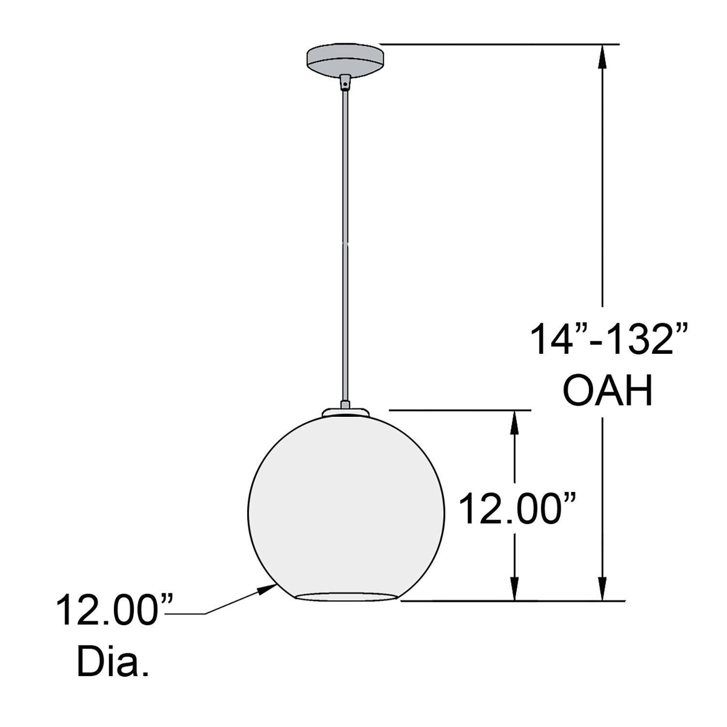 Image 3 Access Lighting Glow 12" Wide Modern LED Globe Pendant Light more views