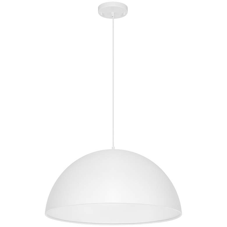 Image 2 Access Lighting Huck 19 3/4" Wide Matte White Pendant Light more views