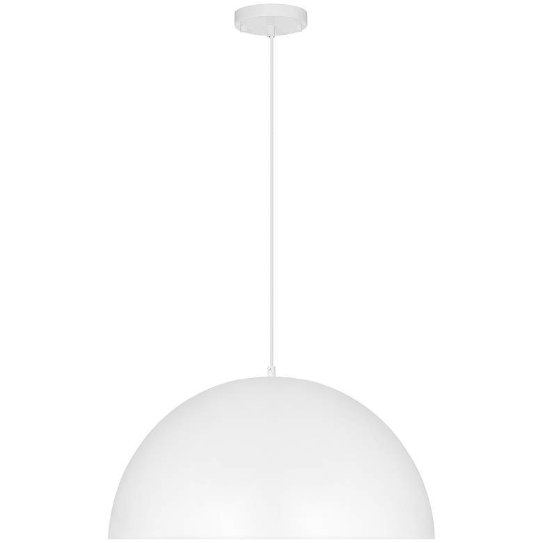 Image 3 Access Lighting Huck 19 3/4" Wide Matte White Pendant Light more views