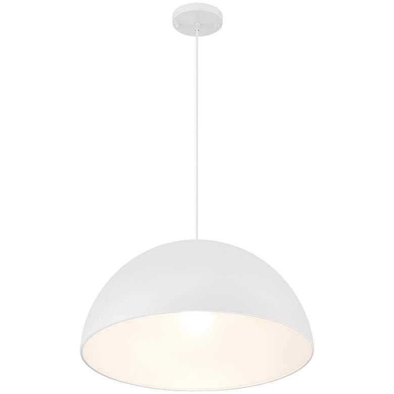 Image 4 Access Lighting Huck 19 3/4" Wide Matte White Pendant Light more views