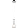 Access Lighting Icicle 4 1/2" Wide Modern Chrome and Glass LED Pendant